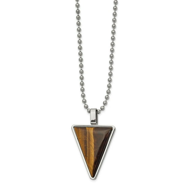 925 Sterling Silver Rhodium-plated Lobster Claw Closure Rhodium Plated Black Tigers Eye Necklace 24 Inch 925 Sterling Silver Rhodium-plated Lobster Claw Closure Rhodium Plated Black Tigers Eye Necklace 24 Inch